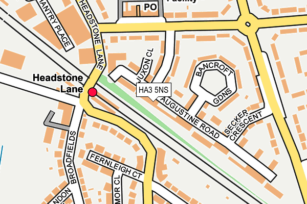 HA3 5NS map - OS OpenMap – Local (Ordnance Survey)