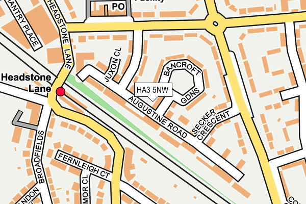 HA3 5NW map - OS OpenMap – Local (Ordnance Survey)