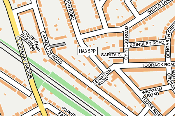 HA3 5PP map - OS OpenMap – Local (Ordnance Survey)