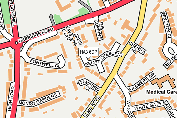 HA3 6DP map - OS OpenMap – Local (Ordnance Survey)