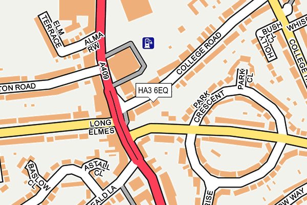 HA3 6EQ map - OS OpenMap – Local (Ordnance Survey)