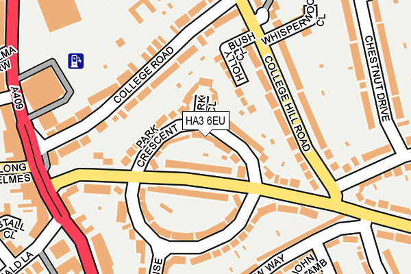 HA3 6EU map - OS OpenMap – Local (Ordnance Survey)