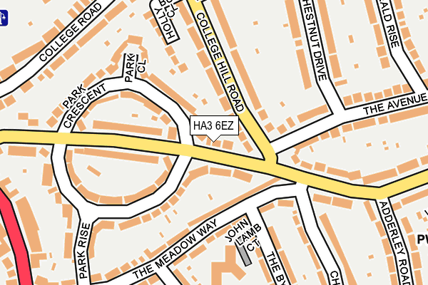 HA3 6EZ map - OS OpenMap – Local (Ordnance Survey)