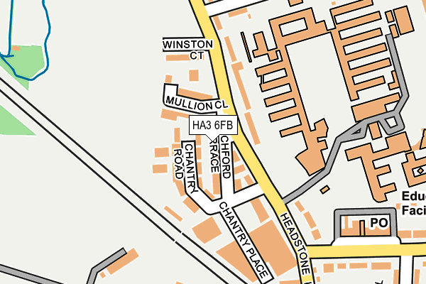 HA3 6FB map - OS OpenMap – Local (Ordnance Survey)