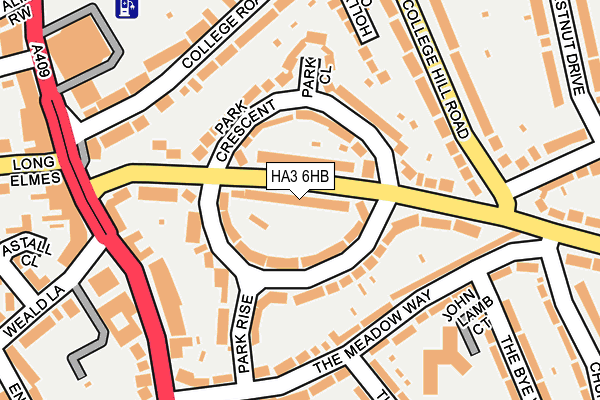 HA3 6HB map - OS OpenMap – Local (Ordnance Survey)