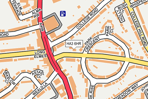 HA3 6HR map - OS OpenMap – Local (Ordnance Survey)