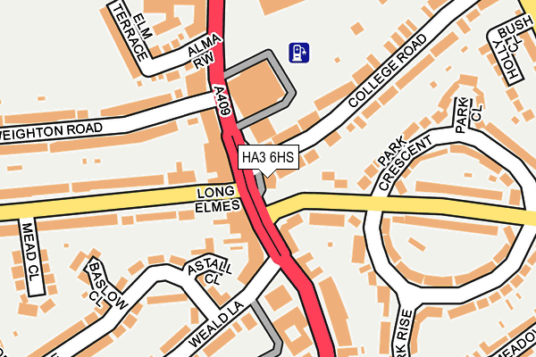 HA3 6HS map - OS OpenMap – Local (Ordnance Survey)