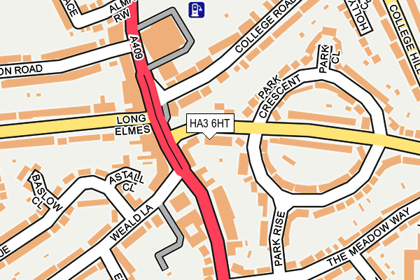 HA3 6HT map - OS OpenMap – Local (Ordnance Survey)