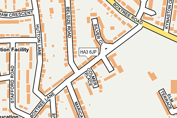 HA3 6JP map - OS OpenMap – Local (Ordnance Survey)