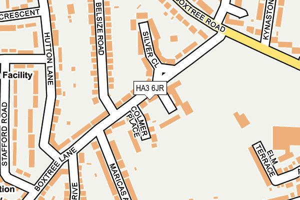 HA3 6JR map - OS OpenMap – Local (Ordnance Survey)