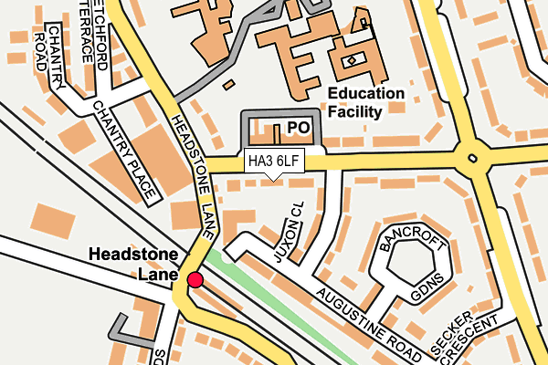 HA3 6LF map - OS OpenMap – Local (Ordnance Survey)