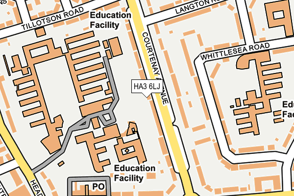 HA3 6LJ map - OS OpenMap – Local (Ordnance Survey)