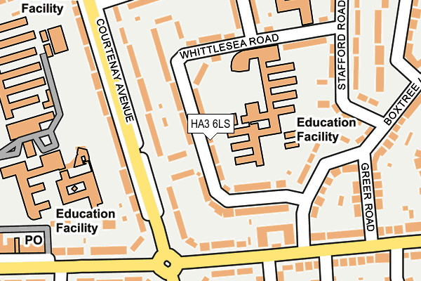 HA3 6LS map - OS OpenMap – Local (Ordnance Survey)