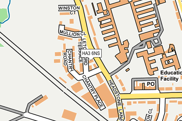 HA3 6NS map - OS OpenMap – Local (Ordnance Survey)