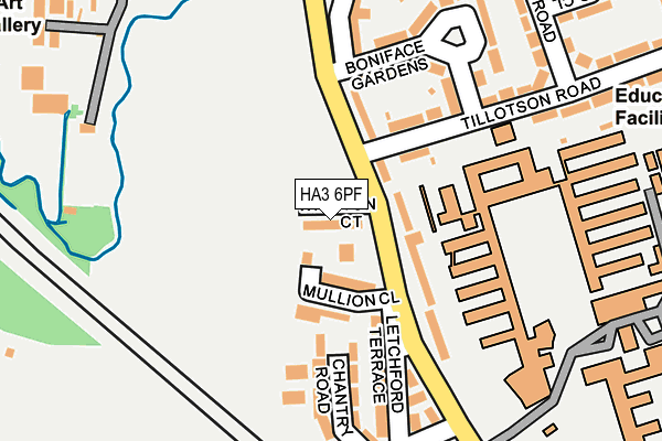 HA3 6PF map - OS OpenMap – Local (Ordnance Survey)