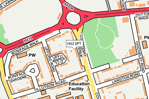 HA3 6PT map - OS OpenMap – Local (Ordnance Survey)