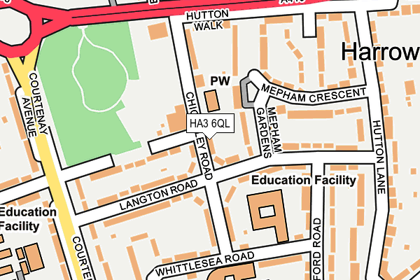 HA3 6QL map - OS OpenMap – Local (Ordnance Survey)