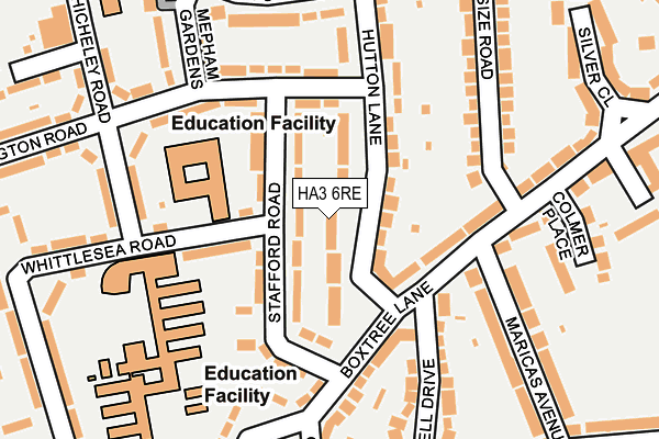 HA3 6RE map - OS OpenMap – Local (Ordnance Survey)