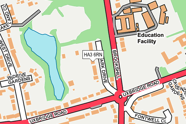 HA3 6RN map - OS OpenMap – Local (Ordnance Survey)