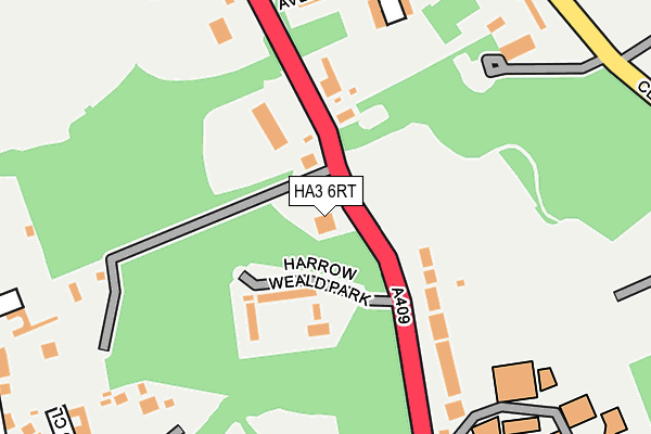 HA3 6RT map - OS OpenMap – Local (Ordnance Survey)