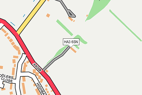 HA3 6SN map - OS OpenMap – Local (Ordnance Survey)