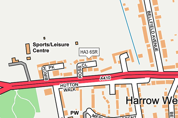 HA3 6SR map - OS OpenMap – Local (Ordnance Survey)