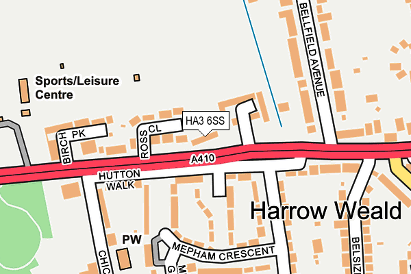 HA3 6SS map - OS OpenMap – Local (Ordnance Survey)