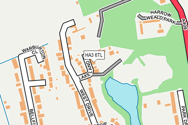 HA3 6TL map - OS OpenMap – Local (Ordnance Survey)