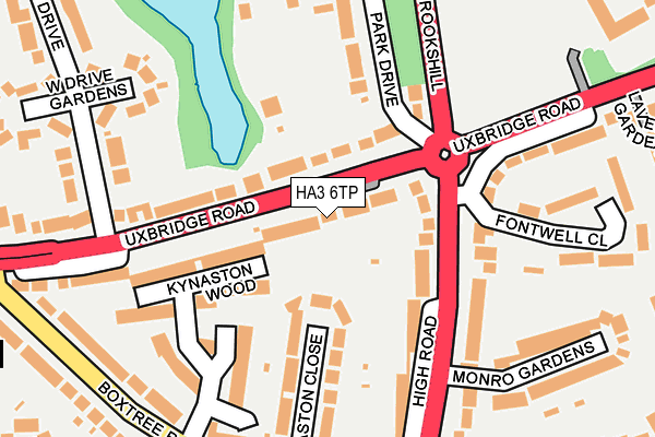 HA3 6TP map - OS OpenMap – Local (Ordnance Survey)