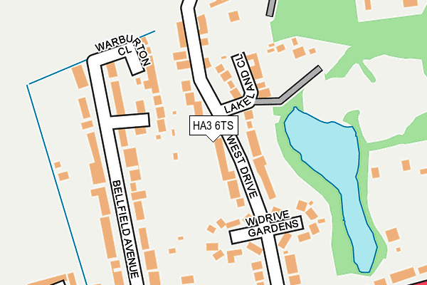HA3 6TS map - OS OpenMap – Local (Ordnance Survey)
