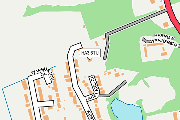 HA3 6TU map - OS OpenMap – Local (Ordnance Survey)