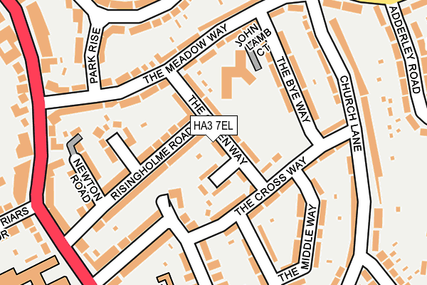 HA3 7EL map - OS OpenMap – Local (Ordnance Survey)