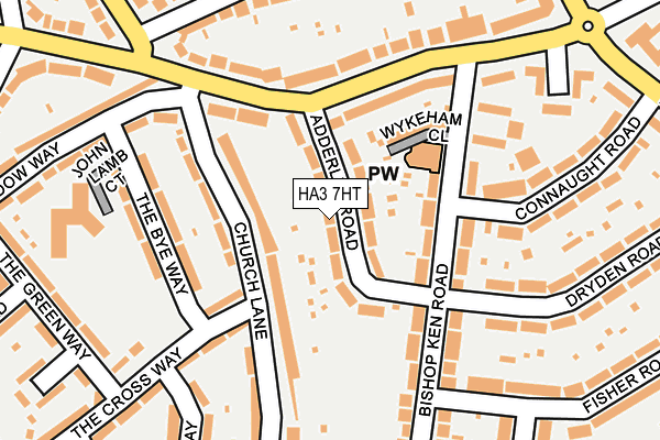 HA3 7HT map - OS OpenMap – Local (Ordnance Survey)
