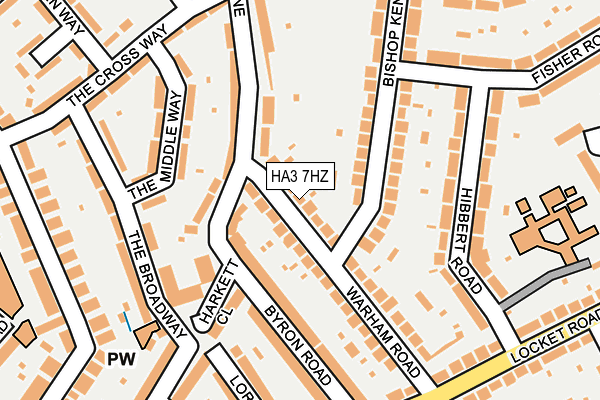 HA3 7HZ map - OS OpenMap – Local (Ordnance Survey)
