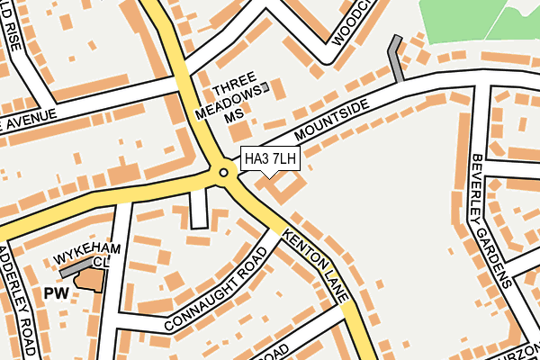 HA3 7LH map - OS OpenMap – Local (Ordnance Survey)