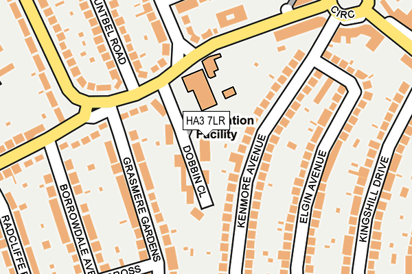 HA3 7LR map - OS OpenMap – Local (Ordnance Survey)