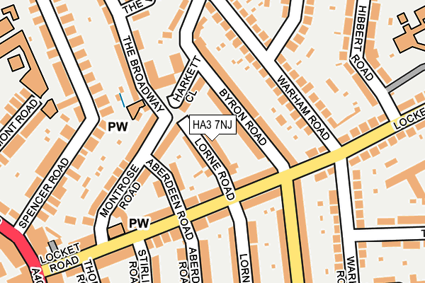 HA3 7NJ map - OS OpenMap – Local (Ordnance Survey)