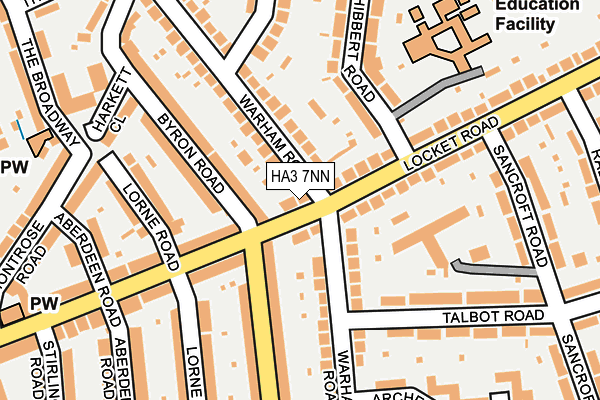 HA3 7NN map - OS OpenMap – Local (Ordnance Survey)