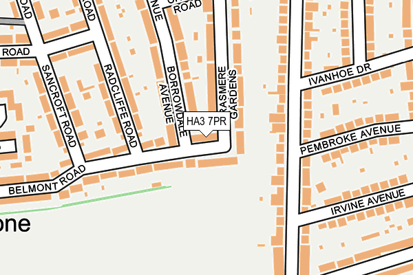 HA3 7PR map - OS OpenMap – Local (Ordnance Survey)