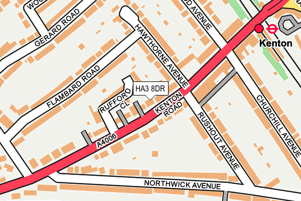 HA3 8DR map - OS OpenMap – Local (Ordnance Survey)