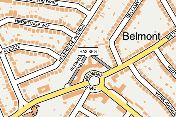 HA3 8FG map - OS OpenMap – Local (Ordnance Survey)