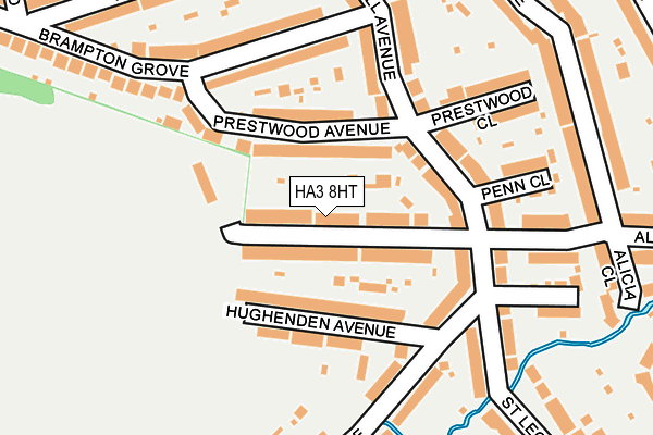 HA3 8HT map - OS OpenMap – Local (Ordnance Survey)