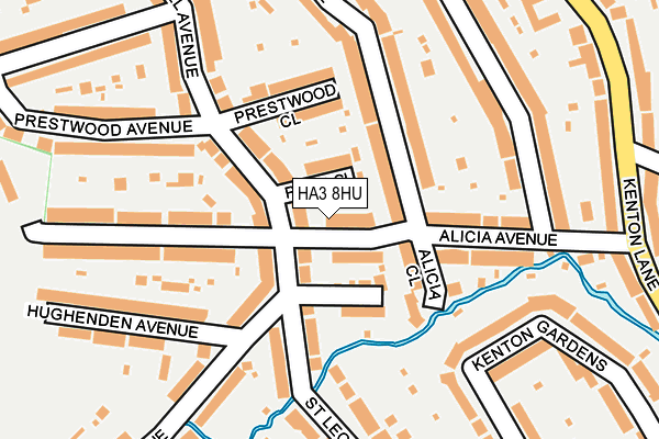 HA3 8HU map - OS OpenMap – Local (Ordnance Survey)