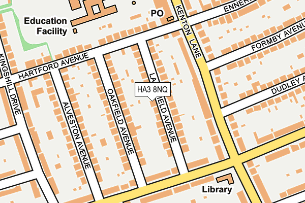 HA3 8NQ map - OS OpenMap – Local (Ordnance Survey)