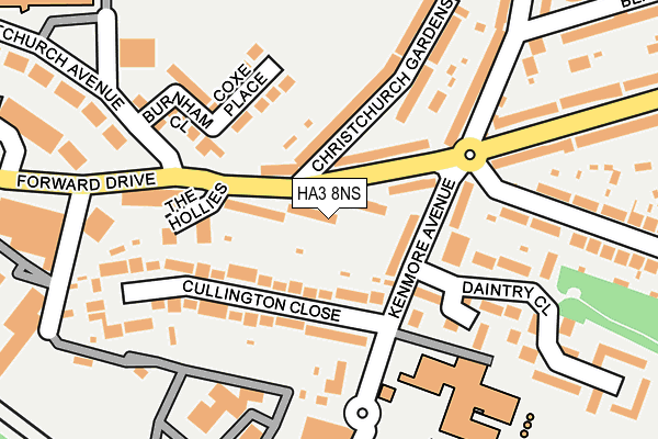 HA3 8NS map - OS OpenMap – Local (Ordnance Survey)