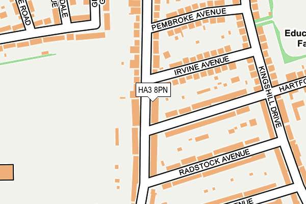 HA3 8PN map - OS OpenMap – Local (Ordnance Survey)