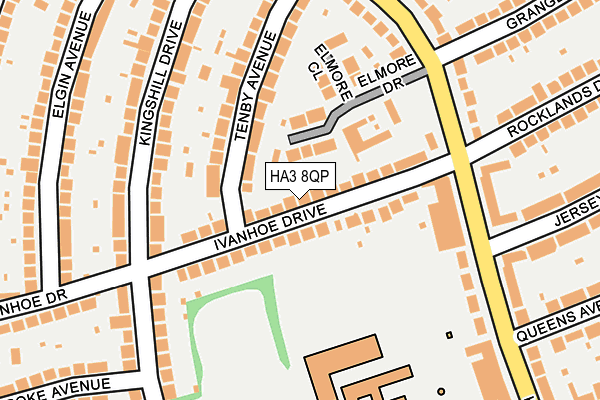 HA3 8QP map - OS OpenMap – Local (Ordnance Survey)