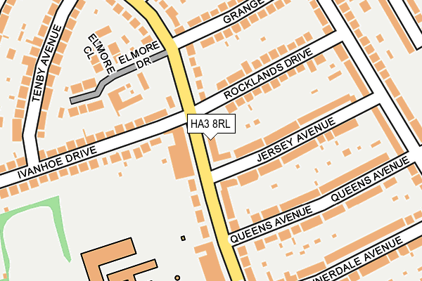 HA3 8RL map - OS OpenMap – Local (Ordnance Survey)