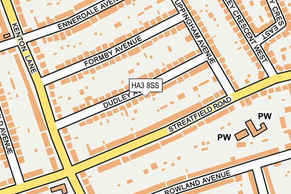 HA3 8SS map - OS OpenMap – Local (Ordnance Survey)