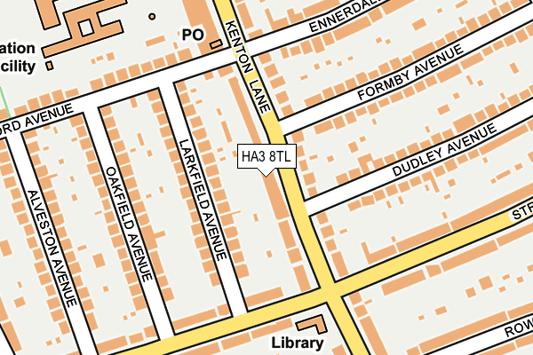 HA3 8TL map - OS OpenMap – Local (Ordnance Survey)
